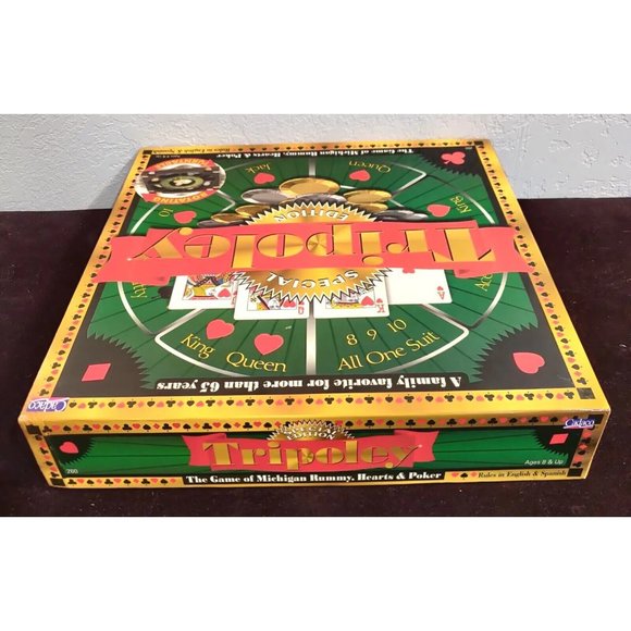 Vtg Tripoley Special Edition Game Complete Rotating Turntable Cadaco 2000 - Picture 15 of 16